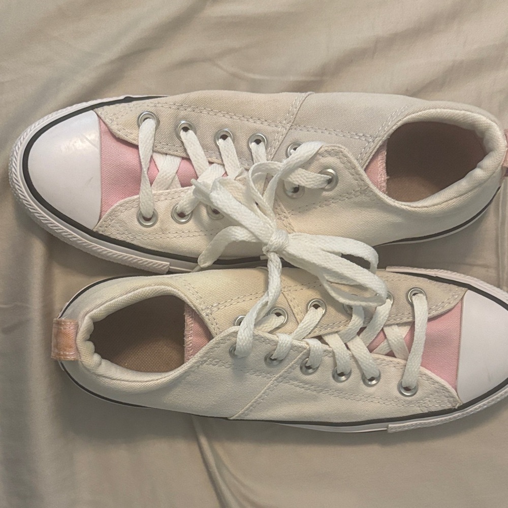 Converse Women's Gray, Pink, and White Sneakers